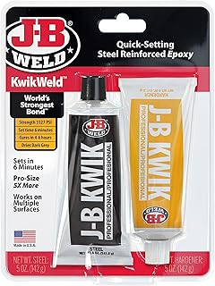 J-b weld 8271 kwikweld, paquet double en acier trempé de taille professionnelle