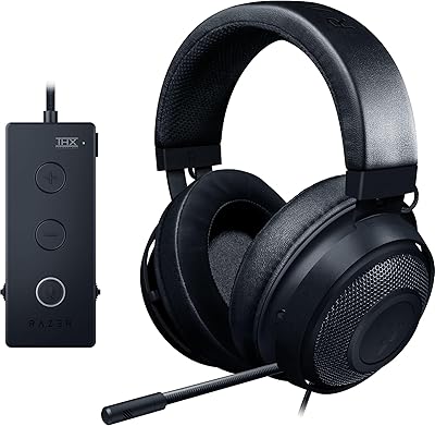 Casque de jeu razer kraken tournament thx 7.1 avec son surround : microphone