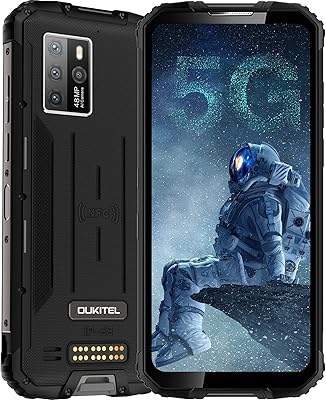 Smartphone robuste 5g débloqué oukitel wp10, chipset mediatek dimensity 800 avec batterie 8000