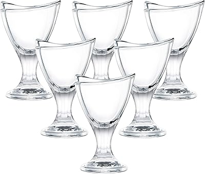 Ensemble de tasses à glace ocean delight de 5 1/4 onces, transparent, p02617