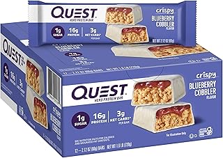 Bar quest nutrition blueberry cuplar hero steel, 12 pièces