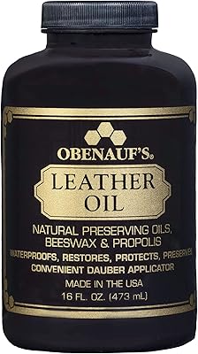 Huile pour cuir openovs 16 oz - restaure la peau sèche - fabriquée