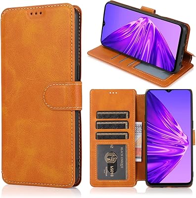 Étui en cuir à rabat pour xiaomi redmi 9a avec fente pour carte
