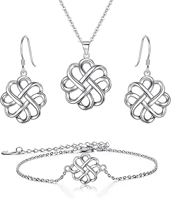 Ensemble de bijoux en argent sterling 925 pour femmes ensemble avec pendentif