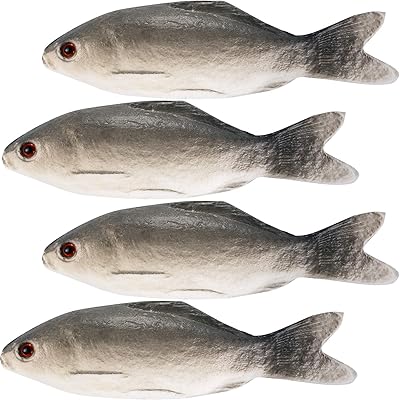Jijoy 4 pièces halloween poisson de mer artificiel modèle pour la maison
