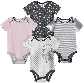 Ensemble body 4 pièces bio à manches courtes just born pour bébé