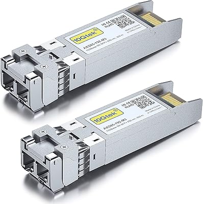 Émetteur-récepteur mmf sfp+ 10gbase-sr 10g 850 nm jusqu'à 300 m compatible avec intel