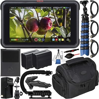 Enregistreur de moniteur hdmi 4k atomos ninja v 5 pouces avec ensemble