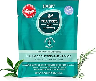 Masque de traitement des cheveux et du cuir chevelu à l'arbre à thé