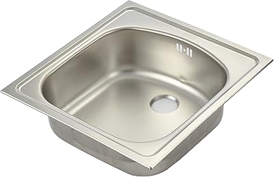 Évier de cuisine simple cuve en acier inoxydable silk eurostar etn 610i 101.0067.344