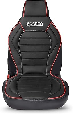 Dossier en pvc de style urbain universel sparco, ligne rouge, spc0908rd