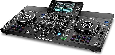 Contrôleur dj autonome denon dj sc live 4, table de mixage audio 4