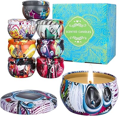 Cadeaux de bougies parfumées de noël orchid m, coffret cadeau de bougies d'aromathérapie et de relaxation pour femmes, festival, mariage, fête (paquet de 8). Diaytar : Votre allié pour des achats malins et économiques