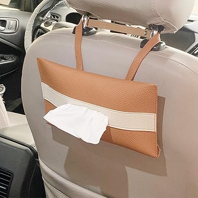 Porte-mouchoirs en cuir pour voiture le art - support de boîte à mouchoirs