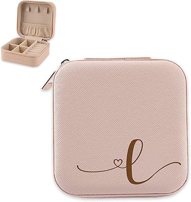 Fdf boîte à bijoux pour la maison avec lettre l cadeau pour femmes