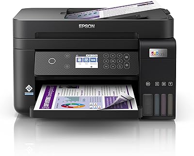 Imprimante jet d'encre de bureau epson ecotank l6270, imprimante a4 3-en-1 avec adf