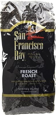 Café en grains entiers français torréfié frais de la baie de san francisco