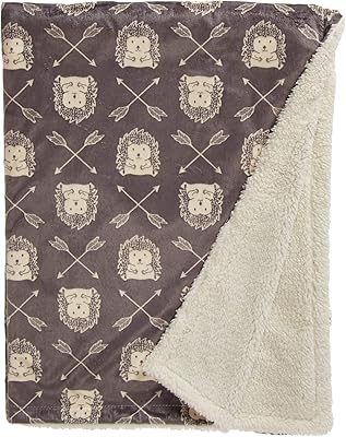 Couverture unisexe en peluche vison et sherpa hudson baby hérisson taille