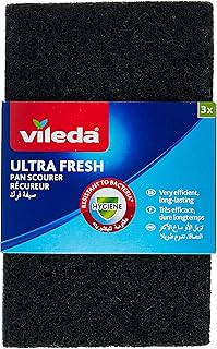Éponge de nettoyage pour poêle vleda ultra fresh, 3 couches, noir/vert, modèle bsh305m