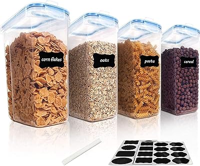 Ensemble de récipients de stockage de céréales alimentaires, organisateur de rangement de cuisine