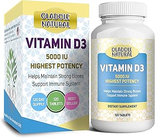Vitamine d3 d'oladole natural, 5000 ui, très efficace, pour des muscles