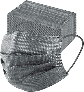 Masque de protection faciale jetable gris msax empêchant la poussière, couvre-bouche non tissé