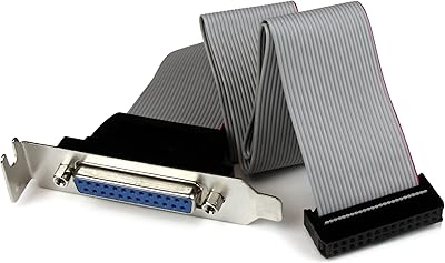 Startech.com plate25f16lp adaptateur de câble d'embase de port 16" compatible avec support, support de port parallèle db25 vers idc26 db-25(f) vers idc 26(f). Diaytar : Des prix qui défient toute concurrence