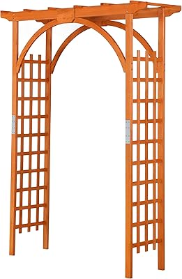 Arche en bois yahi tech 85", arches de mariage en bois pour jardin