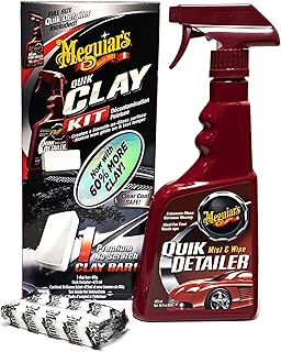 Meguiar's g1116eu kwik clay bar set pour débutants avec 80 g d'argile