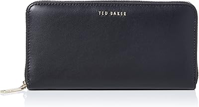 Portefeuille à deux volets garcita ted baker pour femme, noir, taille unique, contemporain