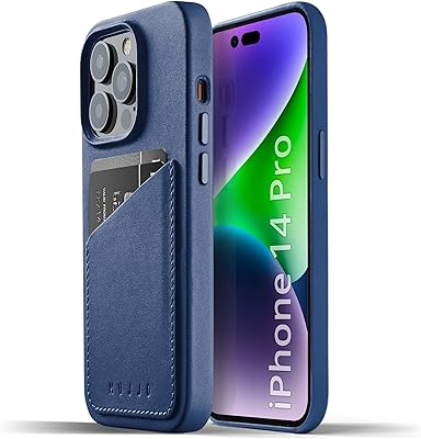 Housse de protection design portefeuille en cuir mojo pour iphone 14 pro