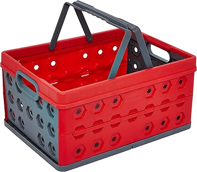 Panier de rangement pliable cosmoplast 32 litres, rouge