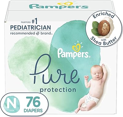 Couches pour nouveau-nés taille 0 (<10 lb) 76 unités jetables pour bébé