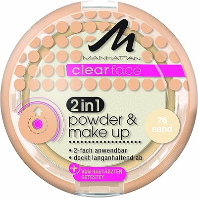 Poudre et maquillage 2-en-1 manhattan clear face 76 11 g
