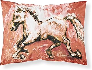 Caroline's treasures shadow the horse in the red taie d'oreiller standard, modèle