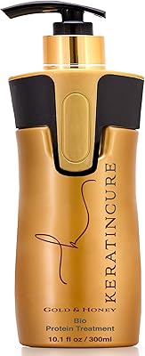 Keratin cure meilleur traitement avec des protéines bio d'or et de miel