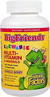 Supplément nutritionnel multivitamines et minéraux à croquer big friends de natural