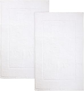Tapis de bain irina (blanc) lot de 2 taille 50 x 80
