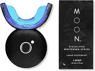 Kit de blanchiment des dents moon avec lumière led sans fil, traitement