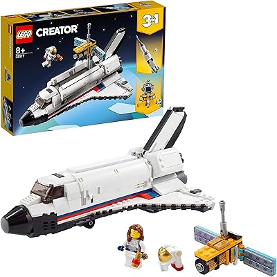 Lego® creator 31117 kit de construction de navette spatiale 3-en-1 (486 pièces)