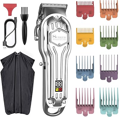 Tondeuse à cheveux sans fil surcare pour hommes rasoir professionnel rechargeable