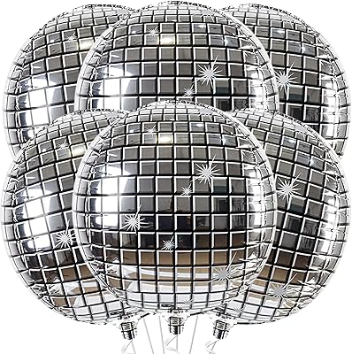 Grands ballons disco pour décorations de fête disco des années 70, paquet