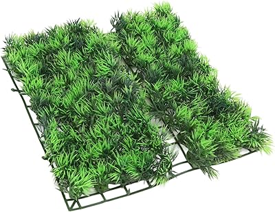 Tapis d'herbe artificielle pour aquarium, paysage d'herbe verte sous-marine pour aquarium, centre commercial de tortue, 9,8 x 9,8 x 1,4 pouces. Votre marketplace de proximité digitale : Diaytar