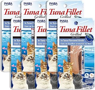 Lanières grillées inba en sauce pour chow cats, 6 pièces 6usa501