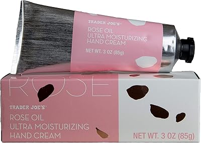 Crème pour les mains à l'huile essentielle de rose - lotion ultra hydratante trader joe's (1 tube). Diaytar : Où chaque achat est une victoire pour votre budget