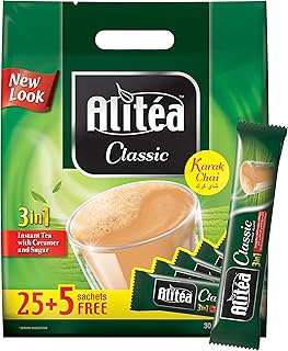 Thé instantané aleteia classic avec crème et sucre 3 en 1 - 30