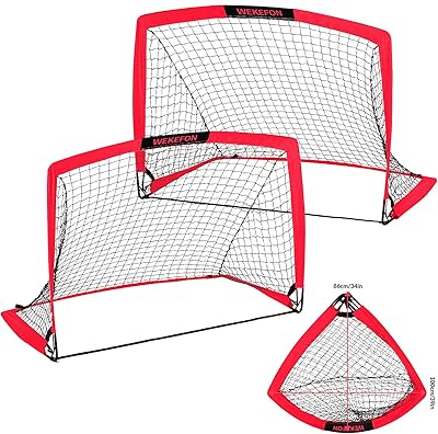 Ensemble de filet de football pour enfants wekifon 2-3,6'x 2,7', buts de football