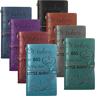 8 pièces cadeaux d'appréciation pour les enseignants journal en cuir pour enseignant