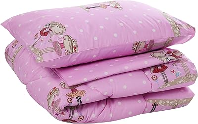 Parure de lit pour enfants en coton home friendlyer, 3 pièces, rose, taille