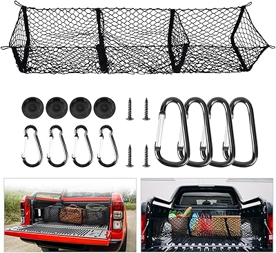 Filet de chargement pour lit de camion, organisateurs de coffre et rangement d'accessoires